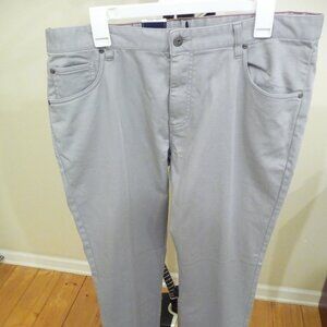 JOHNNIE-O MAN PANTS 5 POCKES TERRY QUARRY/GREY NEW WITH TAGS $178 SIXE 36/34